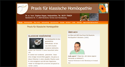 Desktop Screenshot of homoeopathie-hoppe.de