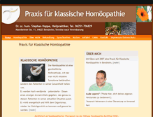 Tablet Screenshot of homoeopathie-hoppe.de